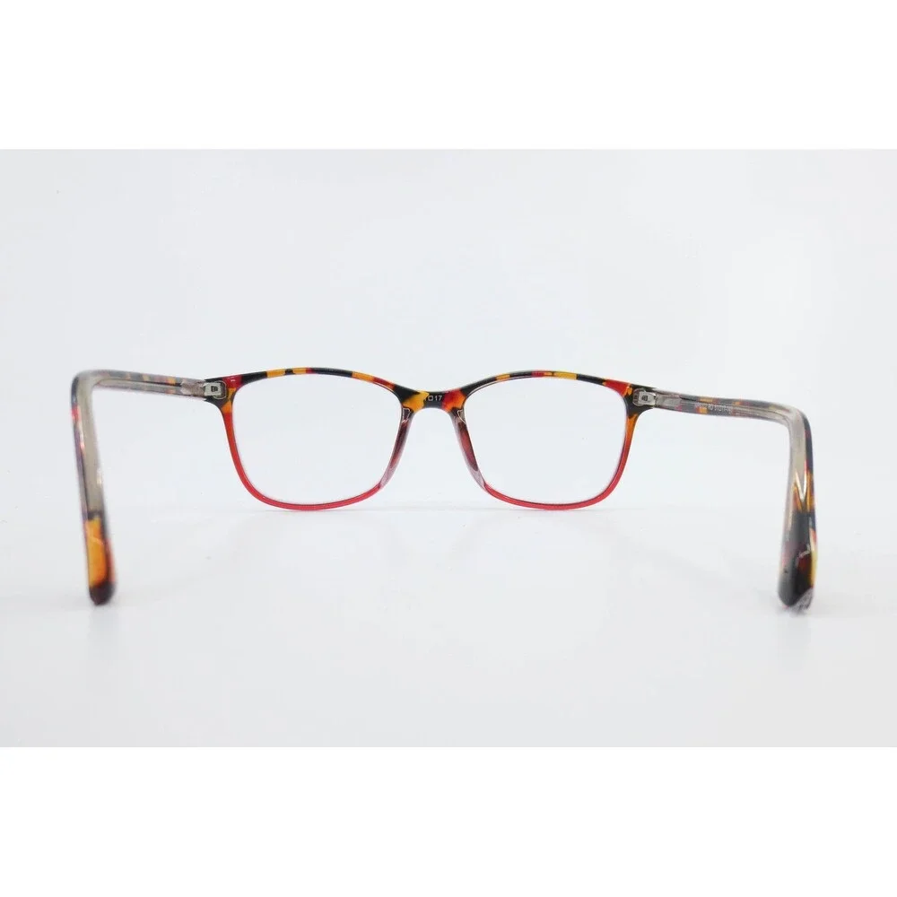 West Point WP8102 RD Red Yellow Tortoise Rectangular Eyeglasses Frames 51-17-140